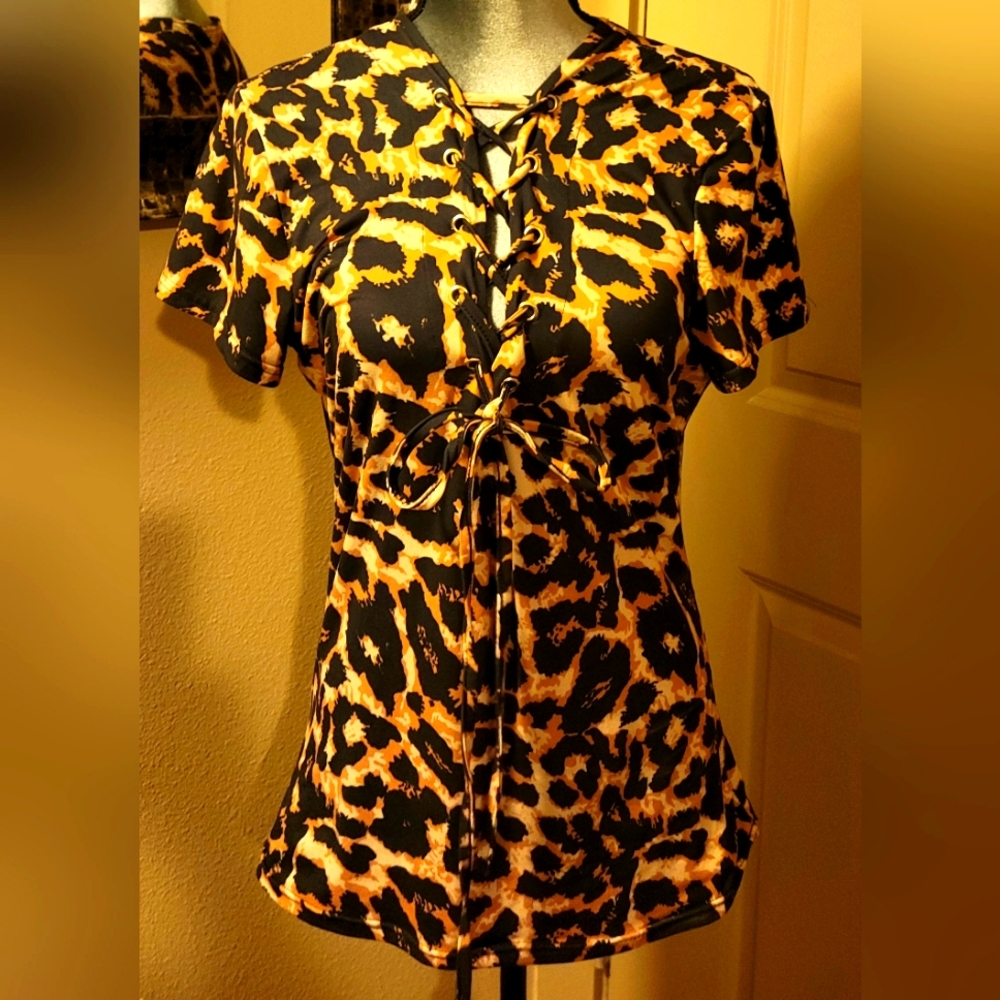 Sexy Tiger Print Top